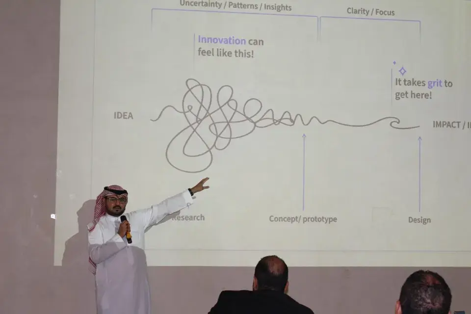 Facilitator engaging the audience